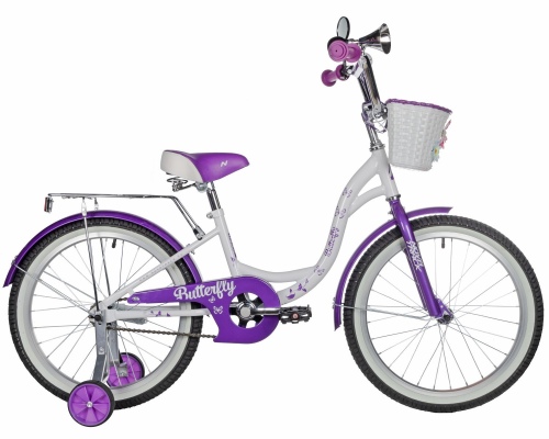 NOVATRACK 20 BUTTERFLY белый-фиолетовый